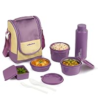CELLO MF All In One Lunch Box with Bag Use Purple, 225ml, 375ml on Amazon